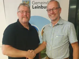 Bürgermeister Christian Palm (rechts) und Wolfgang Dümmler wurden zu den Verbandsvorsitzenden gewählt.