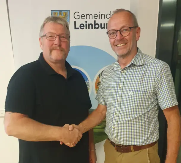 Bürgermeister Christian Palm (rechts) und Wolfgang Dümmler wurden zu den Verbandsvorsitzenden gewählt.