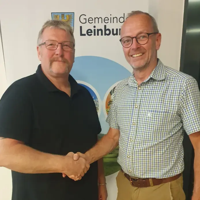 Bürgermeister Christian Palm (rechts) und Wolfgang Dümmler wurden zu den Verbandsvorsitzenden gewählt.