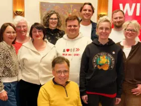 Der neue Vorstand der SPD Altdorf (von links): Kathrin Bobisch, Karin Völkl, Melanie Bloß, Jasmin Groß, Jens Bürkle, Jan Plobner, Steven Himmelseher, Barbara Beck, Nikolai Lewis und Heidrun Beckmann.