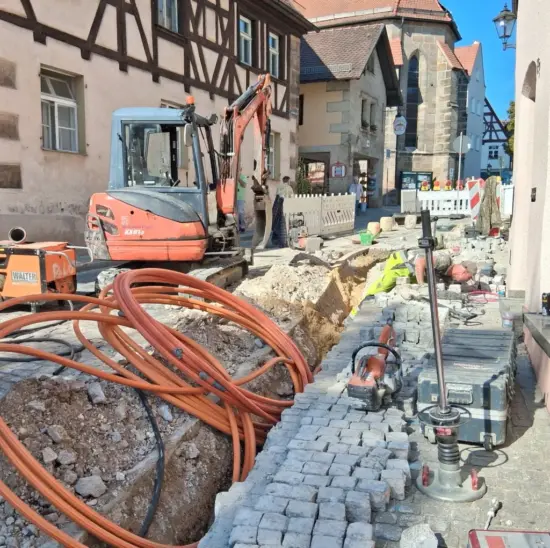 Die Sperrung betrifft den Bereich zwischen Einmündung Spitalstraße und Kirchplatz.