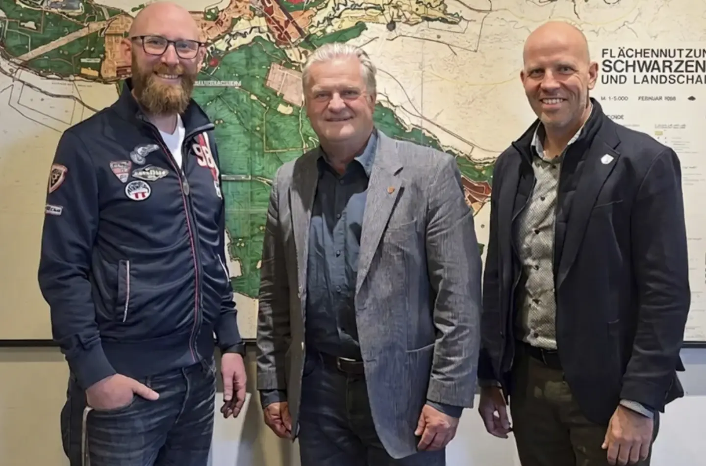 Wollen künftig stärker zusammenarbeiten (von links): die Bürgermeister Matthias Glienke, Werner Langhans und Harald Danzl.