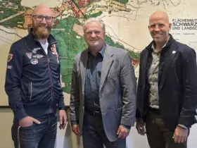 Wollen künftig stärker zusammenarbeiten (von links): die Bürgermeister Matthias Glienke, Werner Langhans und Harald Danzl.