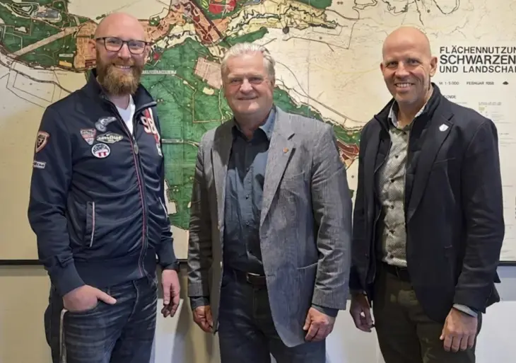 Wollen künftig stärker zusammenarbeiten (von links): die Bürgermeister Matthias Glienke, Werner Langhans und Harald Danzl.
